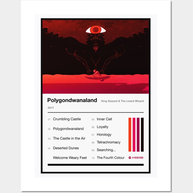 Polygondwanaland Tracklist 2 Wall Art by fantanamobay@gmail.com